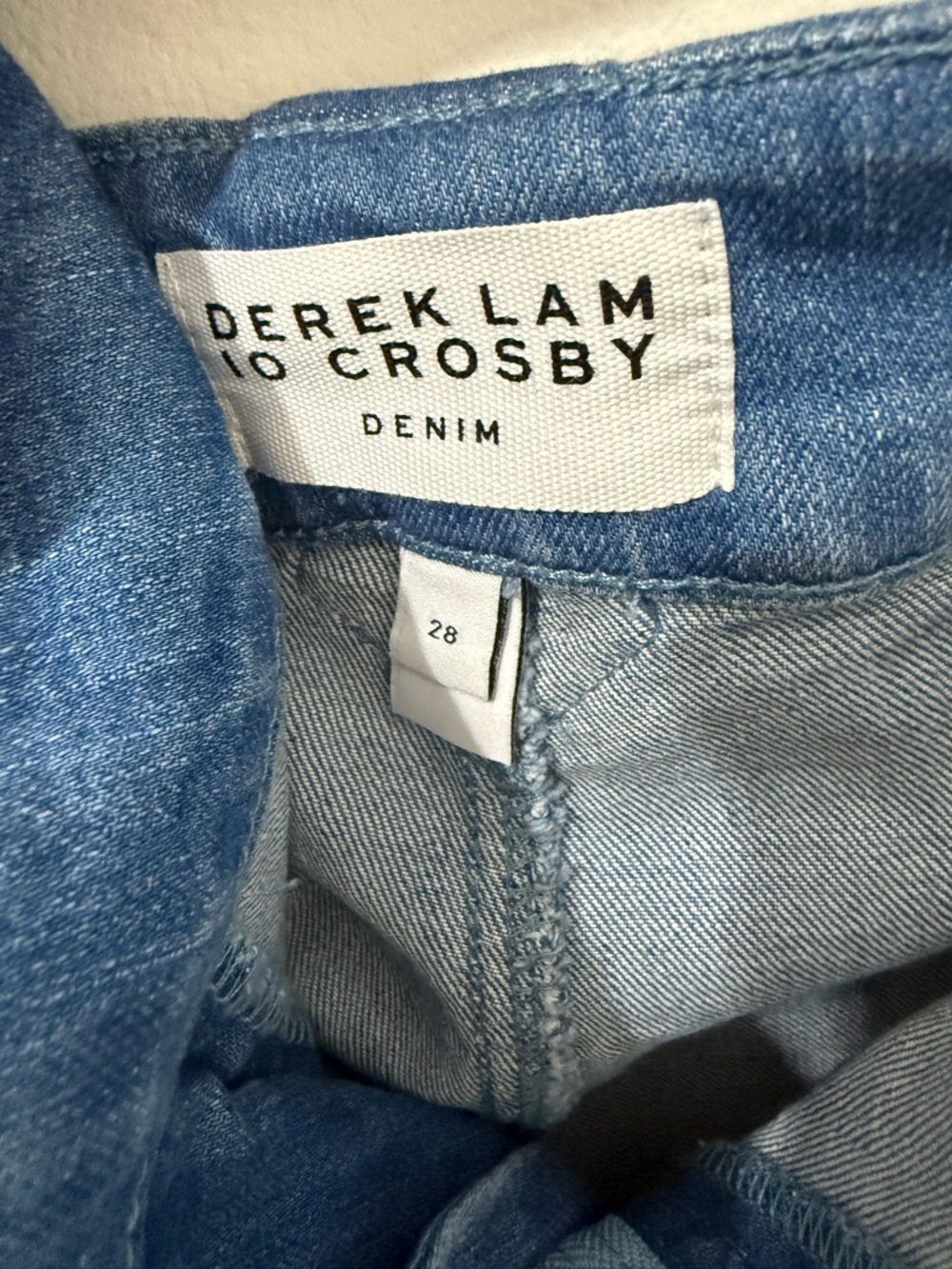 Petite 10 Crosby Derek Lam Light Blue Denim Jeans